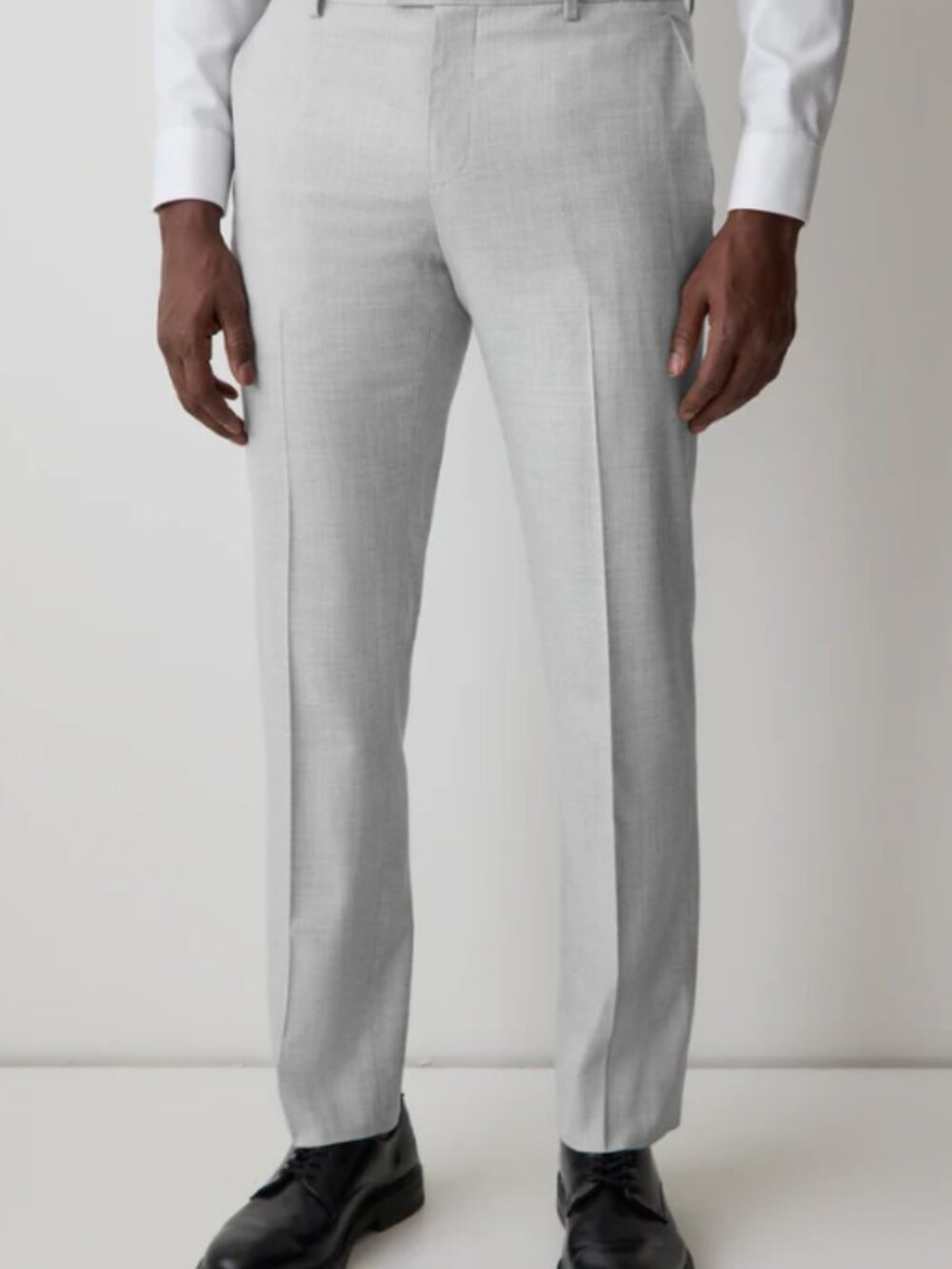 RW & CO tailored fit mens suit pants dark grey - 38 x32